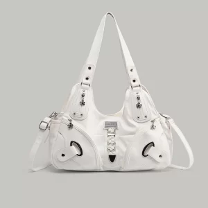 Retro Subculture Large Capacity Women's Handbag Luxury Soft Crossbody Fashion Ladies Tote Bag Harajuku Aesthetic Bags